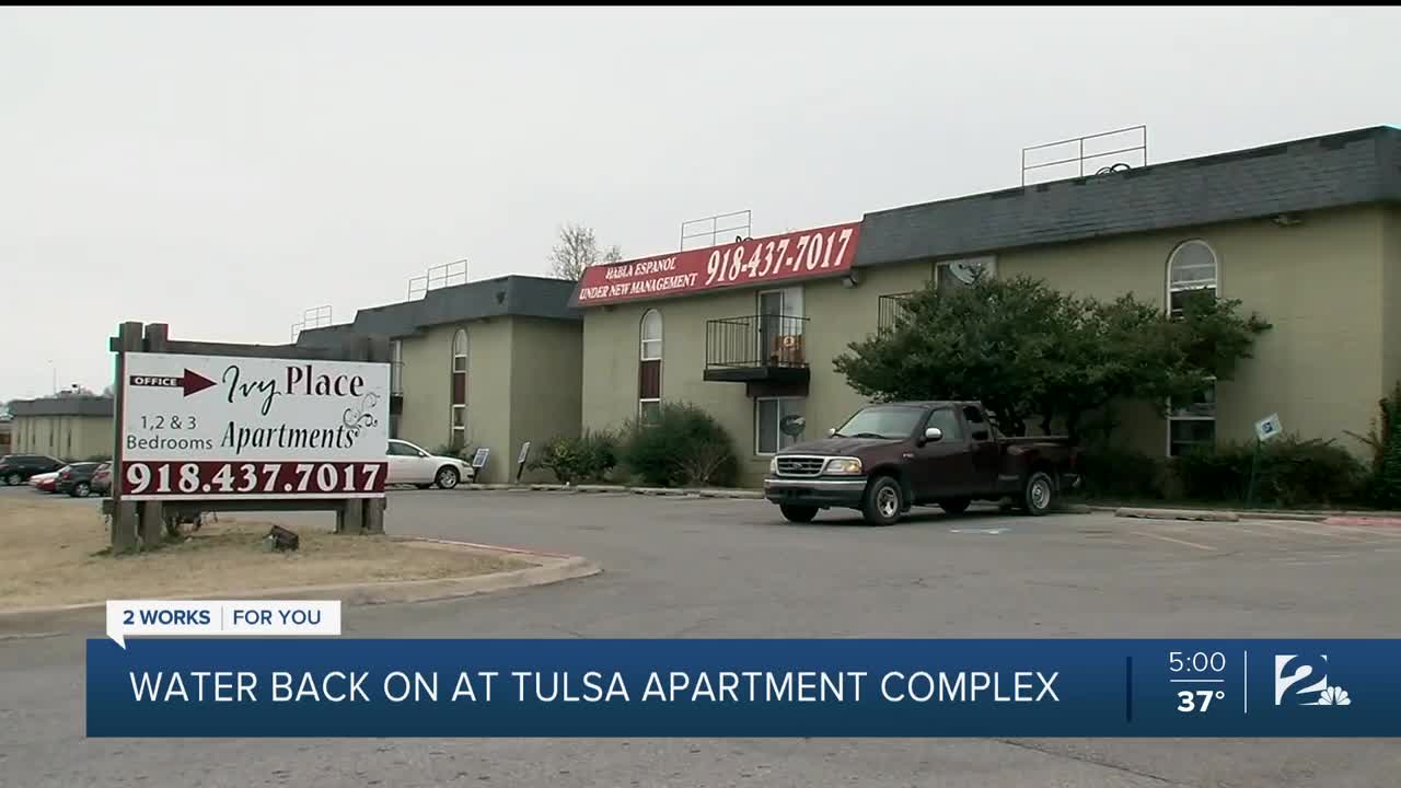 Water Restored at Ivy Place Apartments