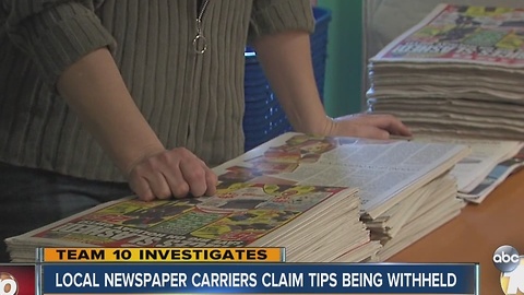 Newspaper customers reach out to carrier after missing tips revealed by Team 10