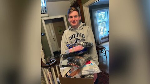 Michigan teen on mission to collect 10,000 pairs of socks and underwear for the homeless