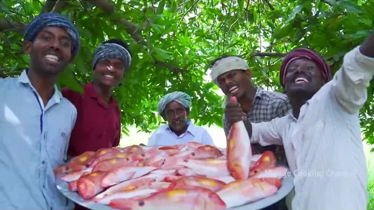 Indian Goat Fish Fry | 44 lbs Fish Fry | Nagarai Meen Poriyal | Village Cooking Channel