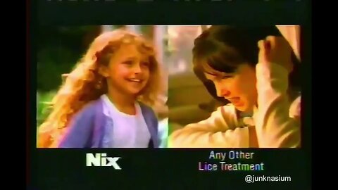 Nix Lice Shampoo "There Are Bugs All Over Me And I Can't Get Them OFF!" 90's Commercial (1998)