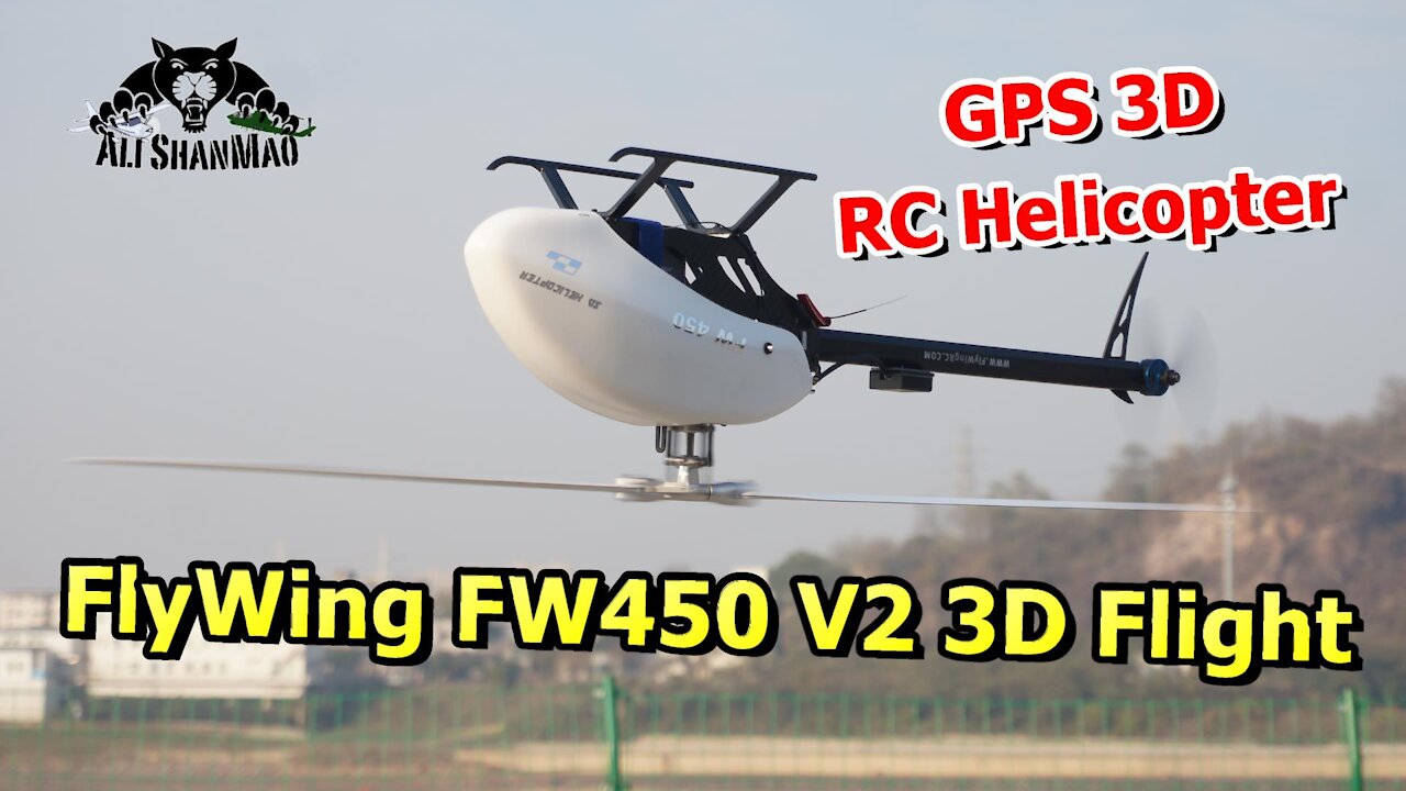 FlyWing FW450 V2 GPS RC Helicopter Soft 3D Stunts Flight