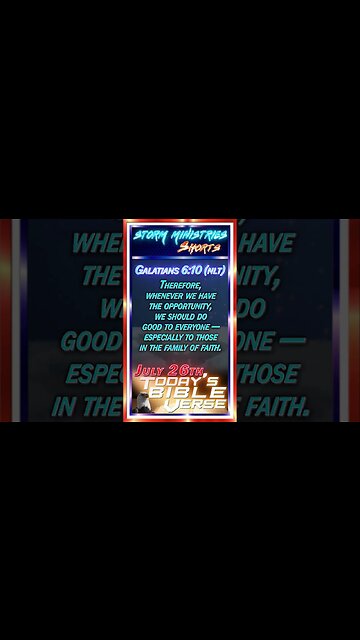 JUL 26, 2023 | The Blessing of Family: Celebrating National Aunt and Uncle Day with Galatians 6:10.