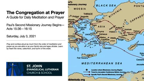 Paul’s Second Missionary Journey Begins—Acts 15:36—16:15