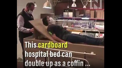 Cardboard hospital beds that turn into coffins. They can kill you quicker and easier at the hospital