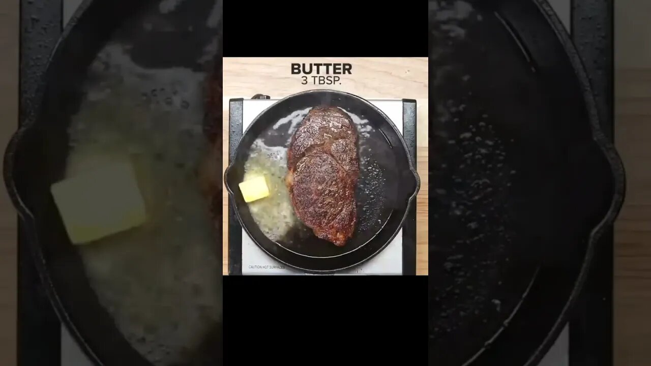 Butter garlic steak #shortvideo #cooking #easyrecipe