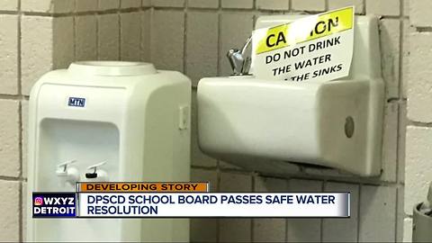 Detroit school board passes resolution to test drinking water regularly