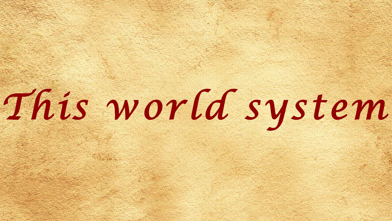 Fast Poem - This world system