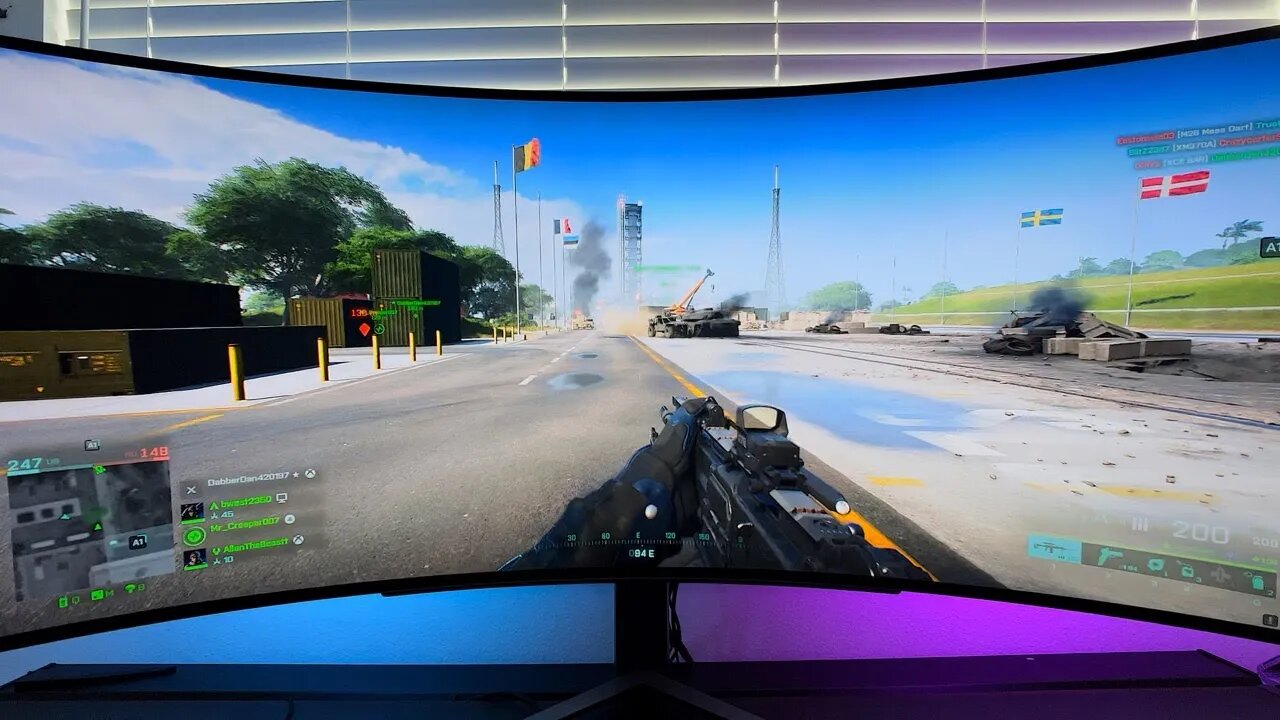 Battlefield 2042 on a WIDESCREEN OLED Gaming Monitor looks INSANE