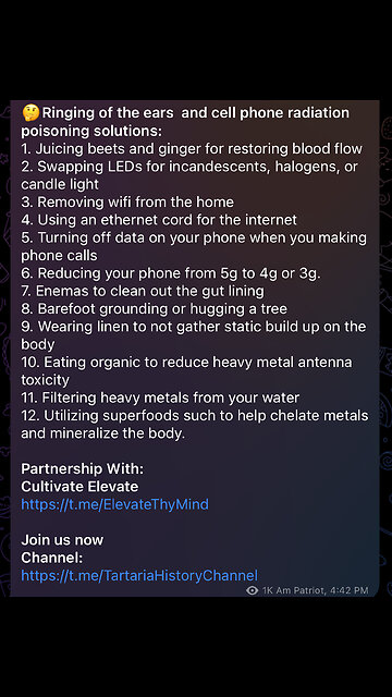 🤔Ringing of the ears and cell phone radiation poisoning solutions: