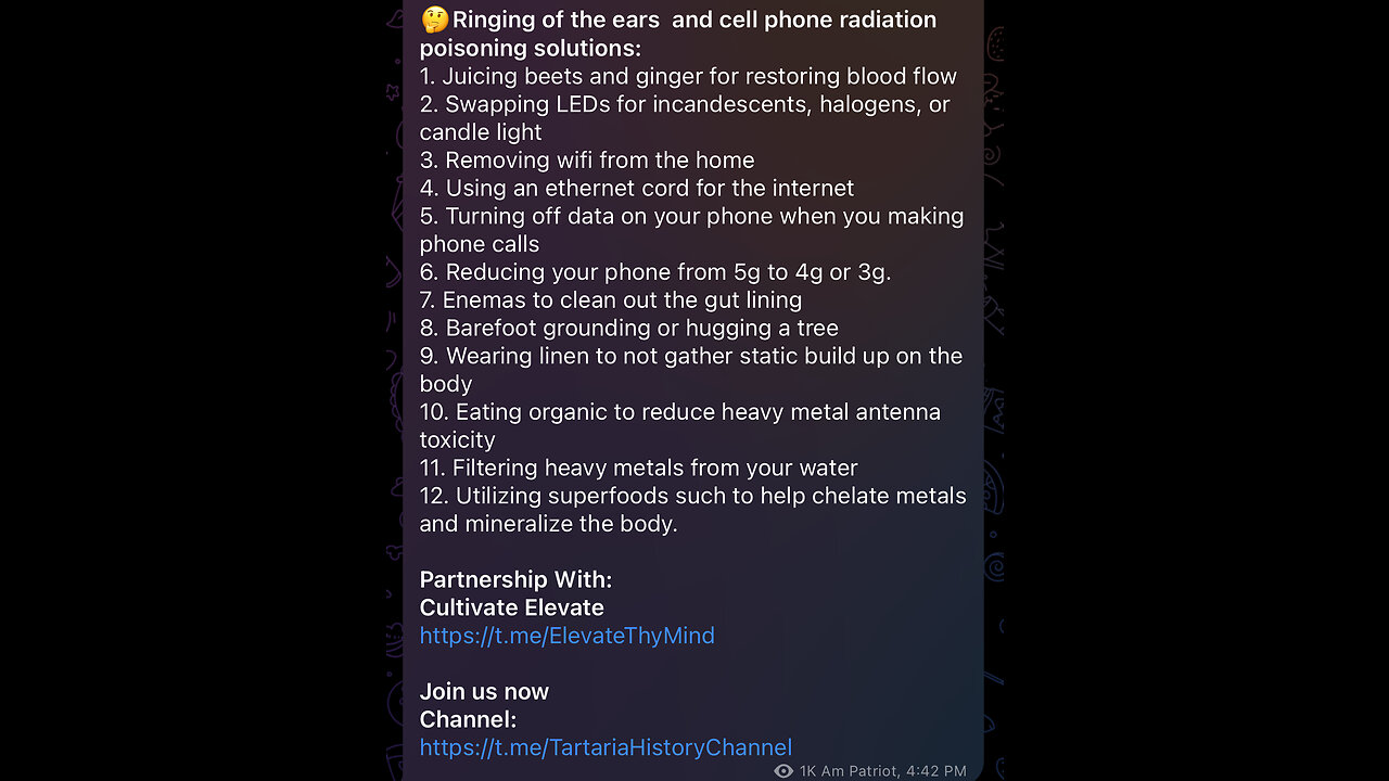 🤔Ringing of the ears and cell phone radiation poisoning solutions: