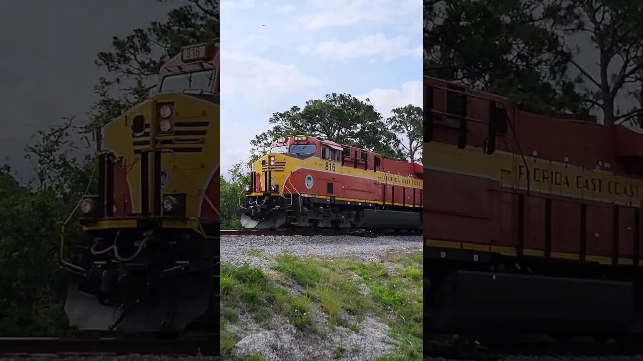 Florida East Coast Railway train 204 Port Orange Florida May 6 2023 #railfanrob #fec204