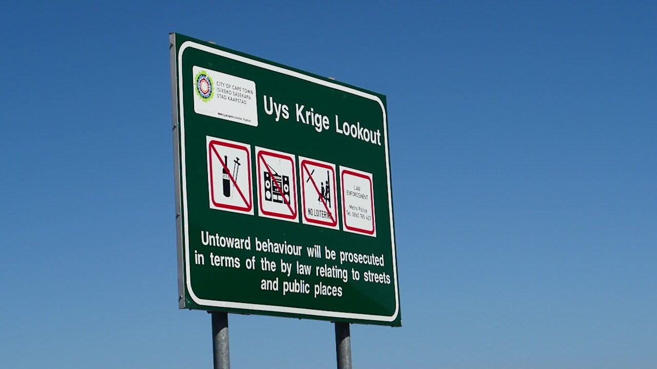 SOUTH AFRICA - Cape Town - Uys Krige Lookout (Video) (uZu)