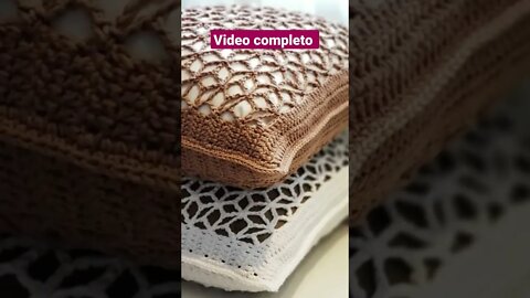 Capa para almofada com ponto estrela | Vídeo completo 👇🏼 no link abaixo