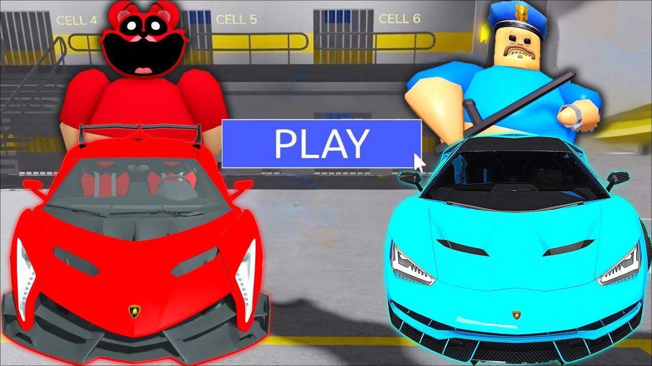 FAMILY ESCAPE SUPERCAR HUGE NEW UPDATE BARRY PRISON ESCAPE RUN Obby_