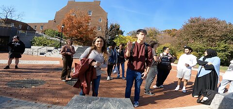 Univ of Delaware: I Warn The Students About the Evil and Antichrist Donald Trump, About the Fast Approaching 7 Year Tribulation, About the Nuclear Destruction Soon To Fall On USA, Gather A Crowd, Madelaine Comes Under Conviction And Asks Great Questions