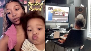 Zonnique's Daughter Hunter Edits Mommy's Videos! 🖥