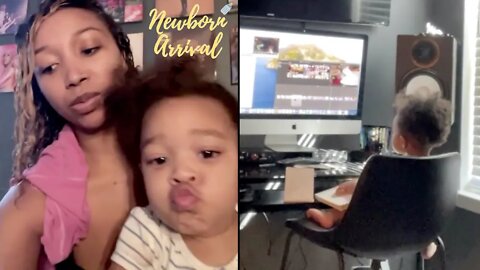 Zonnique's Daughter Hunter Edits Mommy's Videos! 🖥