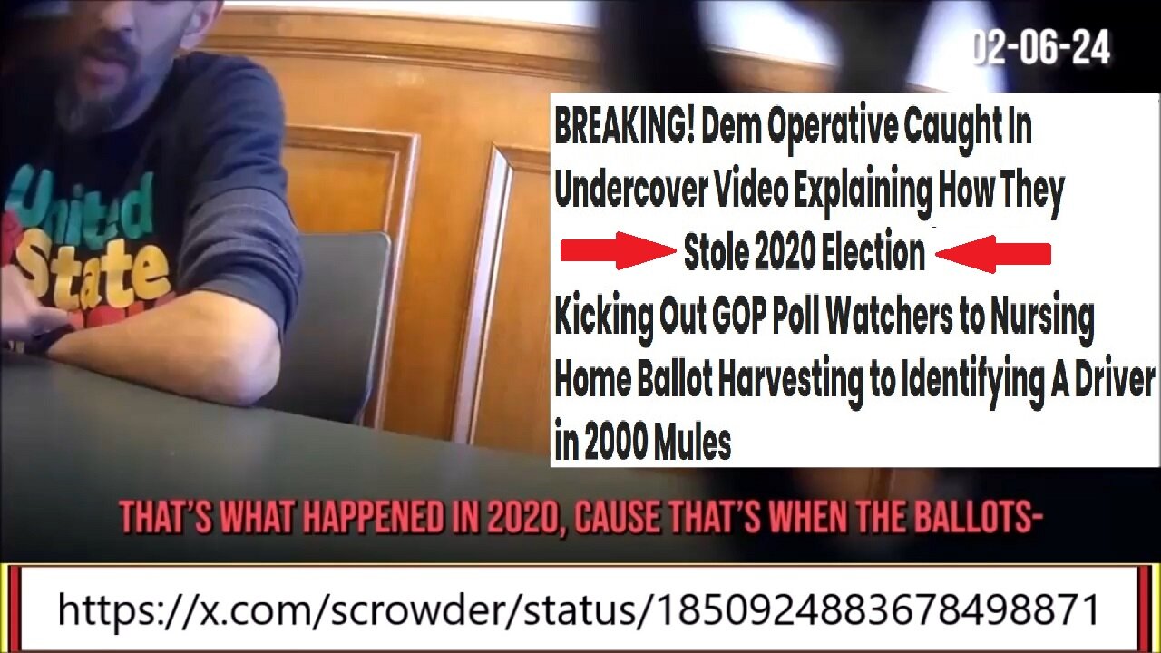 Undercover Video Explaining How They Stole 2020 Election