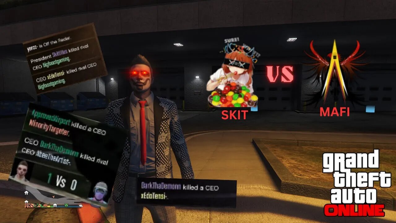 GTA 5 Online SKIT vs MAFI (Crew War) - AbeeTheArtist's Crew