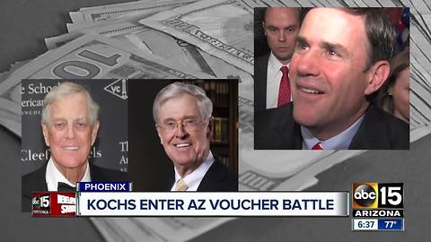 Kochs enter Arizona school voucher battle