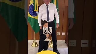 O pequeno Davi com Bolsonaro #shorts