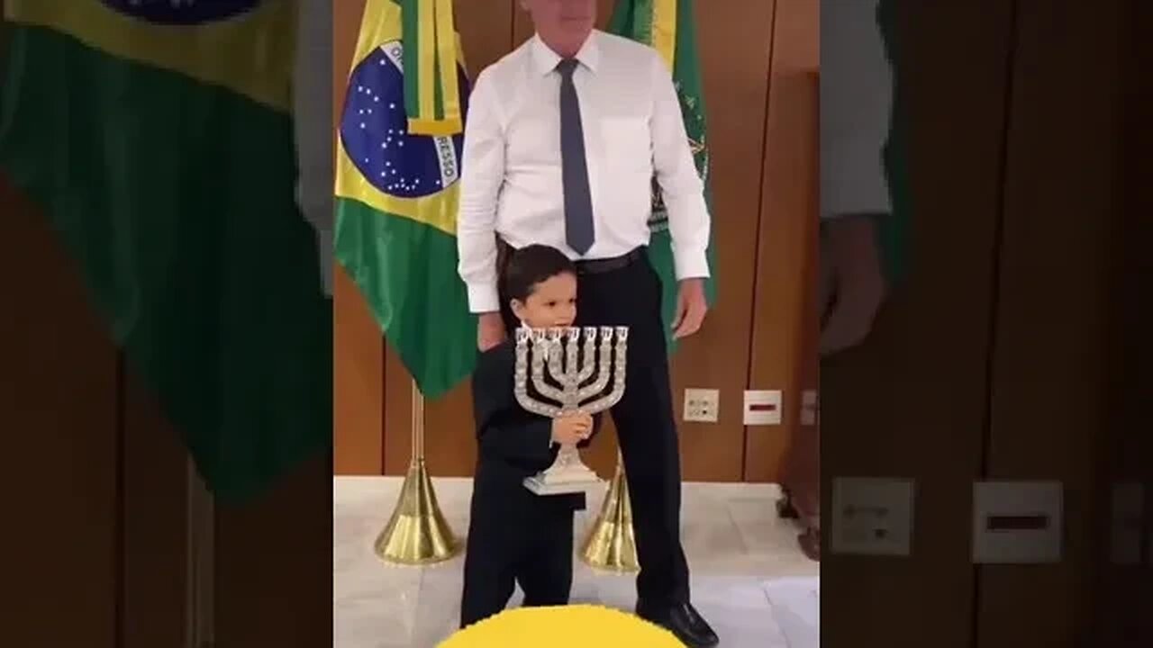 O pequeno Davi com Bolsonaro #shorts