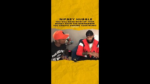 #nipseyhussle You will make most ur u from the businesses u create around ur 🎵. 🎥 @wallo267