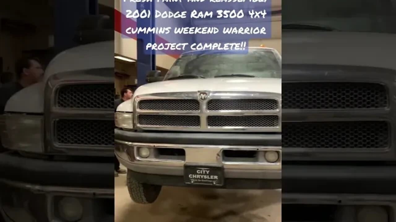 Cummins dodge 3500 4c4 paint complete. Reassembly complete. How did you spend your weekend???