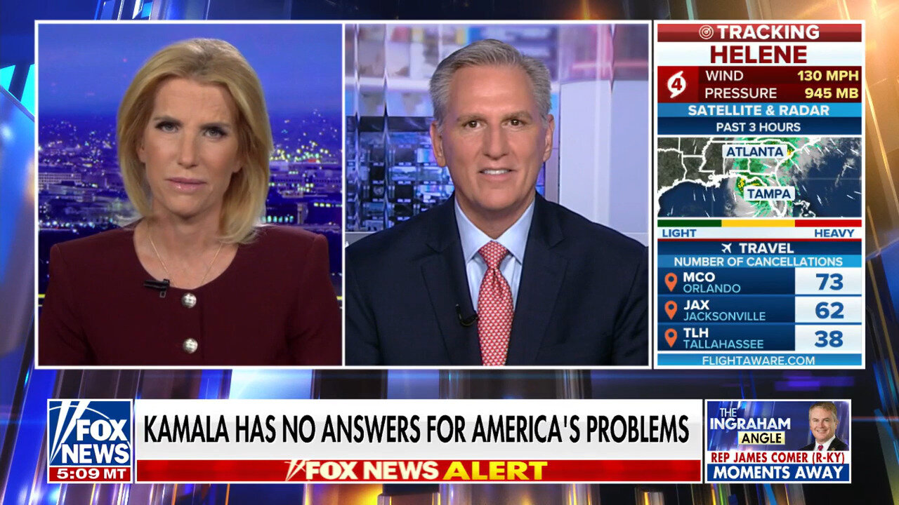 Kevin McCarthy: Nobody Knows What Kamala Harris Says When She Speaks Without A Teleprompter