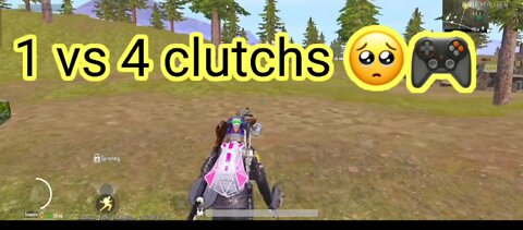 1 vs 4 clutchs in bgmi 😎😎😎 🎀