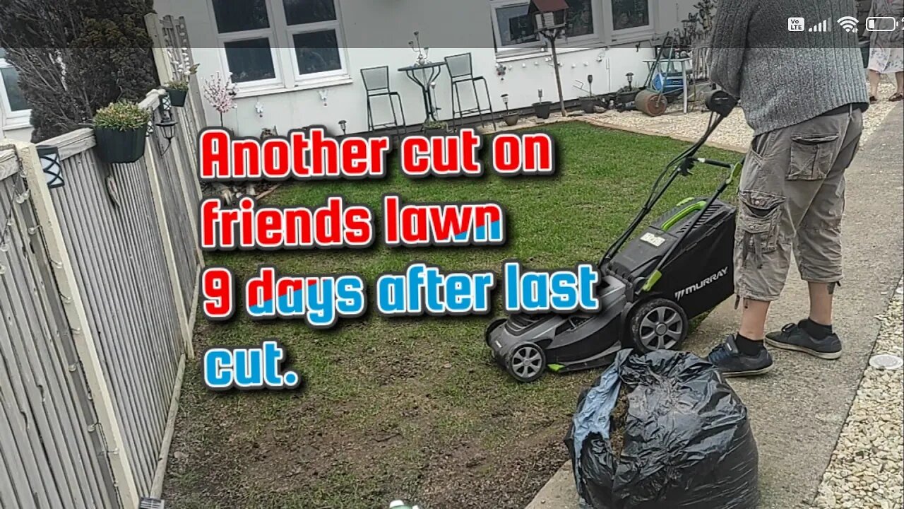 Recorded on 24.02.23 friends #lawn 2nd cut this month #lawncare
