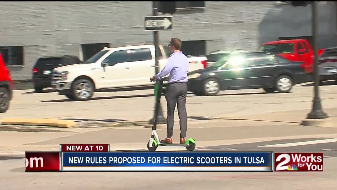 New rules proposed for electric scooters in Tulsa