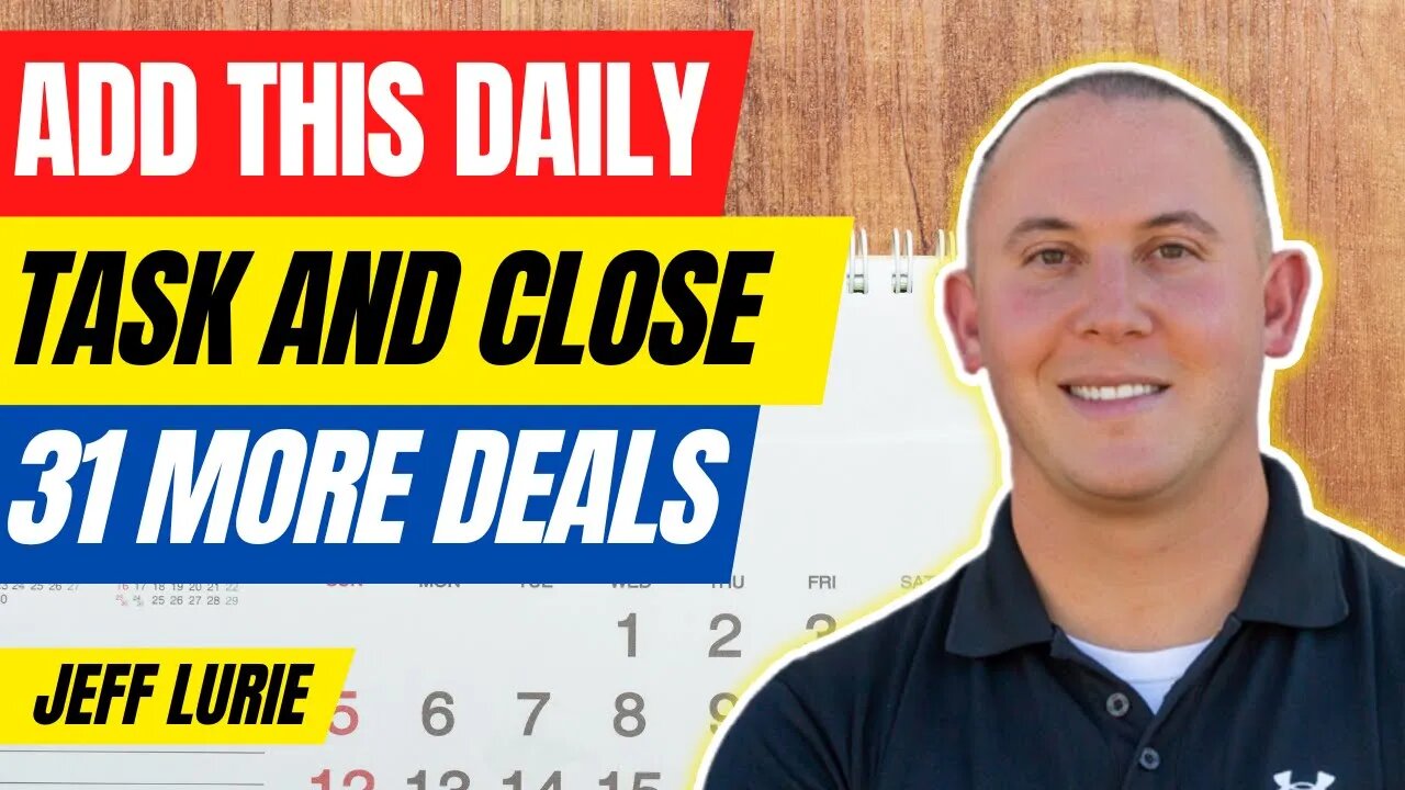 How to Add 10+ Real Estate Deals Per Year By Doing Just ONE Thing Every Day With Jeff Lurie