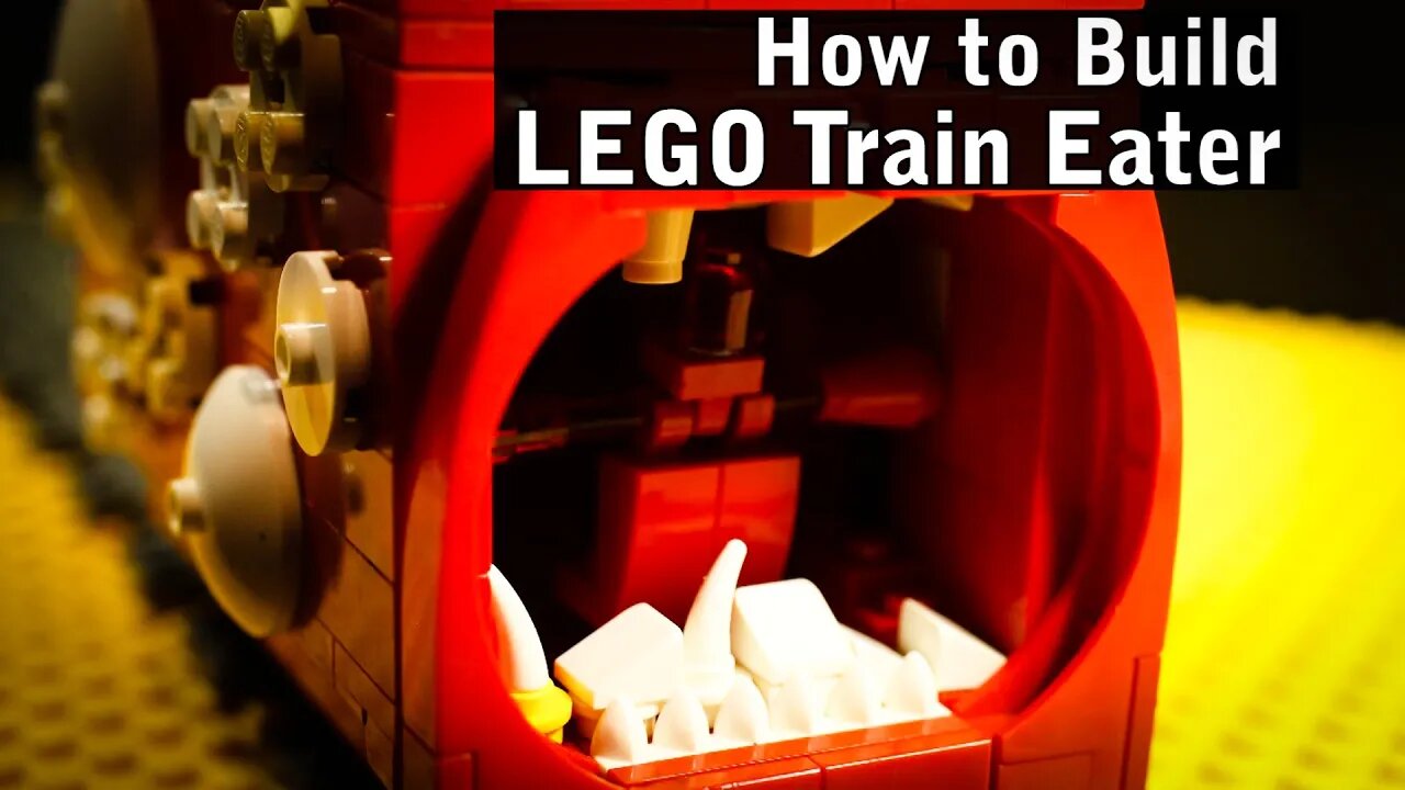 How to Make a Lego Train Eater [Leovincible Creation Creepy Pasta Horror SCP MOC Build Tutorial]