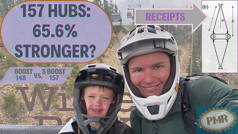 157 vs. 148 Mountain Bike rear hub - modeling shows over 65% strength increase w/ compliance galore
