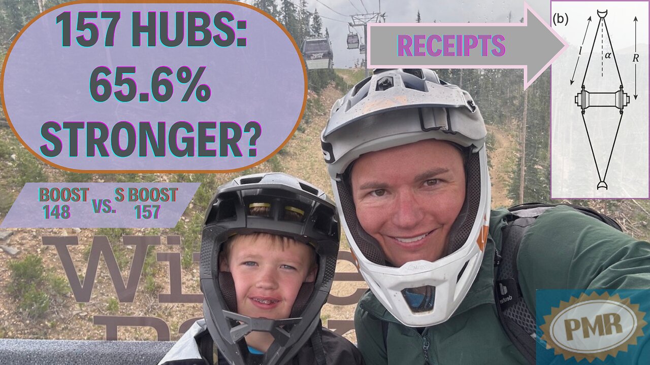 157 vs. 148 Mountain Bike rear hub - modeling shows over 65% strength increase w/ compliance galore