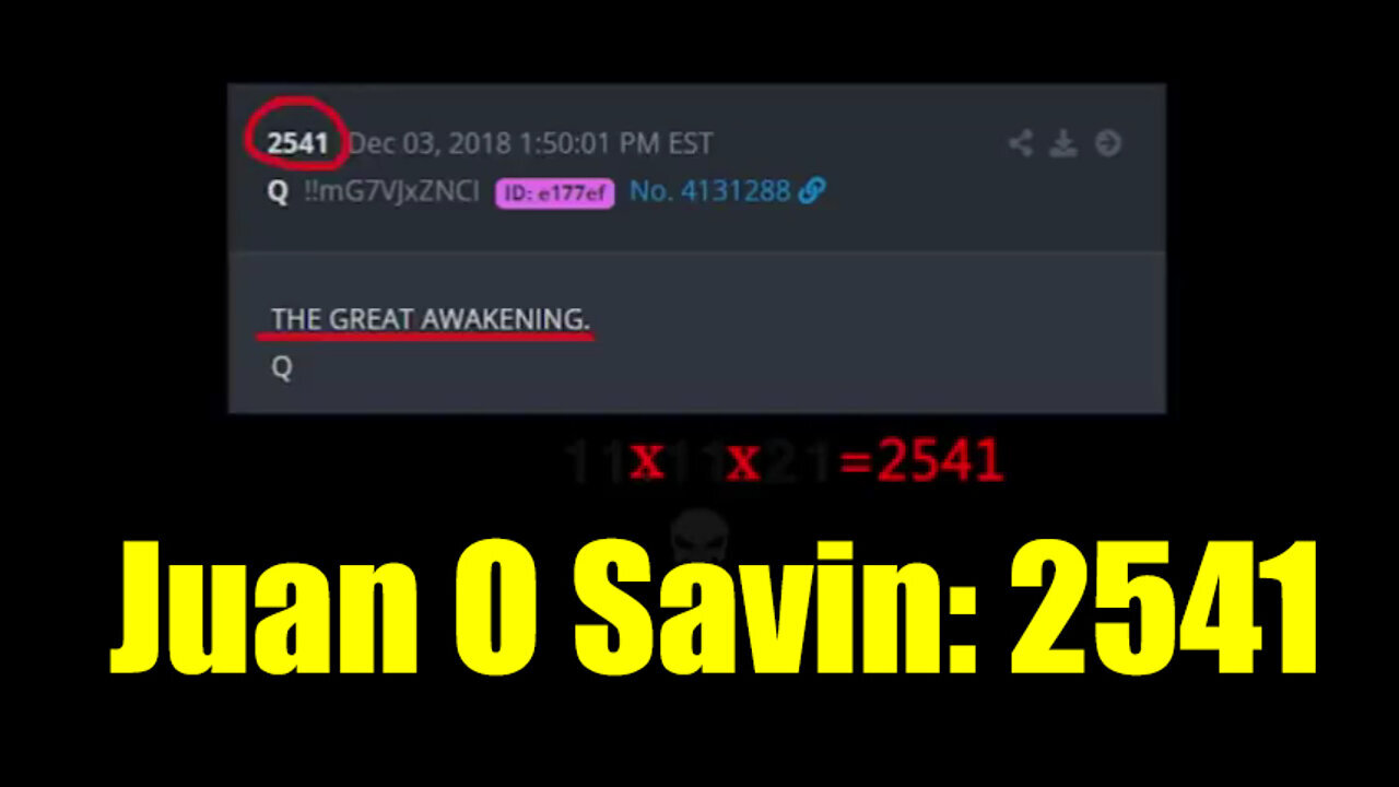 Juan O Savin Intel "Q ~ 2541"