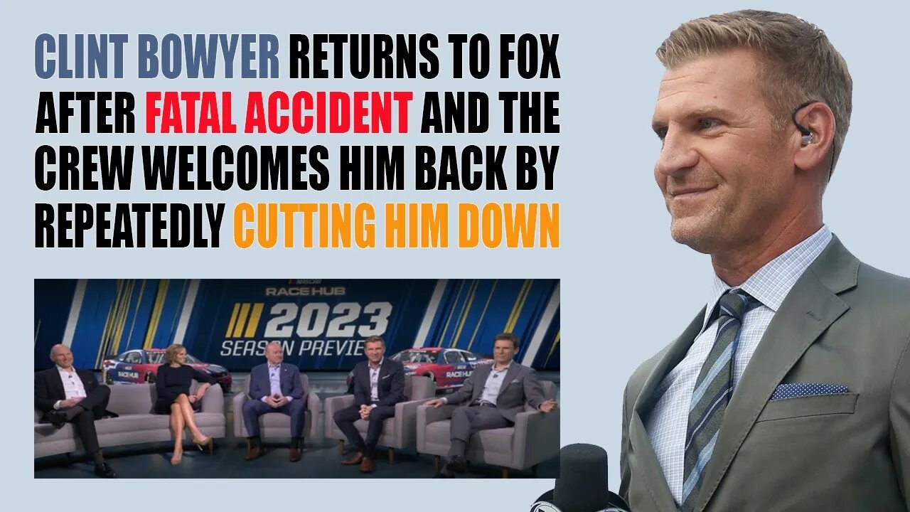 Clint Bowyer Returns to Fox After Fatal Accident and Crew Welcomes Him Back by Cutting Him Down