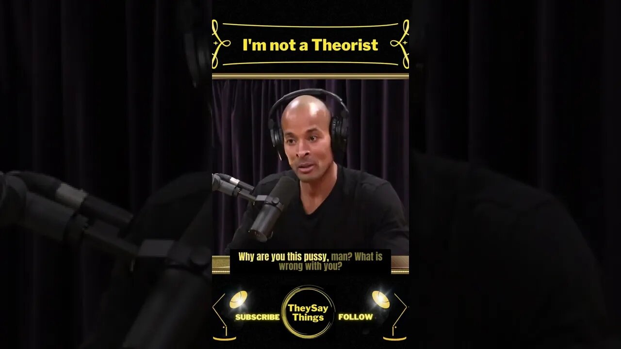 David Goggins, I'm not a Theorist