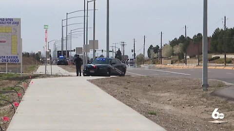 Police close section of Chinden for armed standoff after vehicle chase