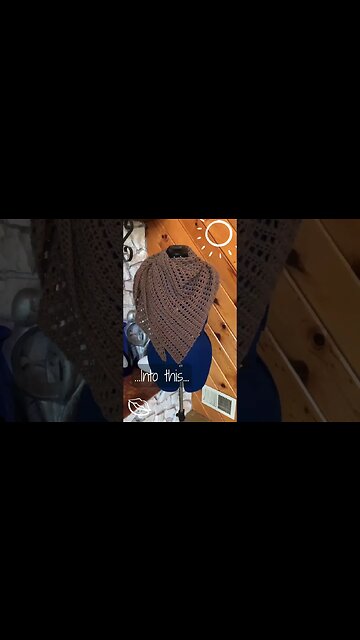 Discover the Joy of Crochet with My Latest Creation: A Cotton-Blend Triangle Shawl