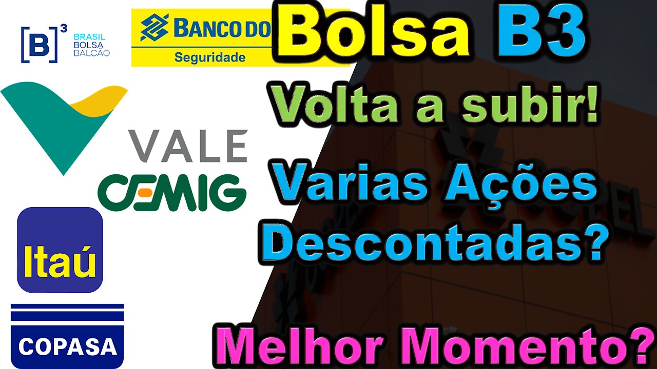 Bolsa b3, volta a subir, varias ações descontadas, comprar agora?, vamos analisar