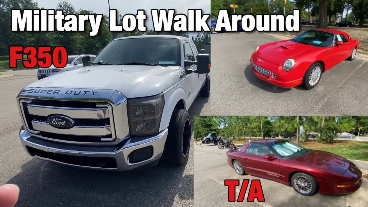 MILITARY LOT WALK AROUND, F350 6.7 Cheap? Trans Am
