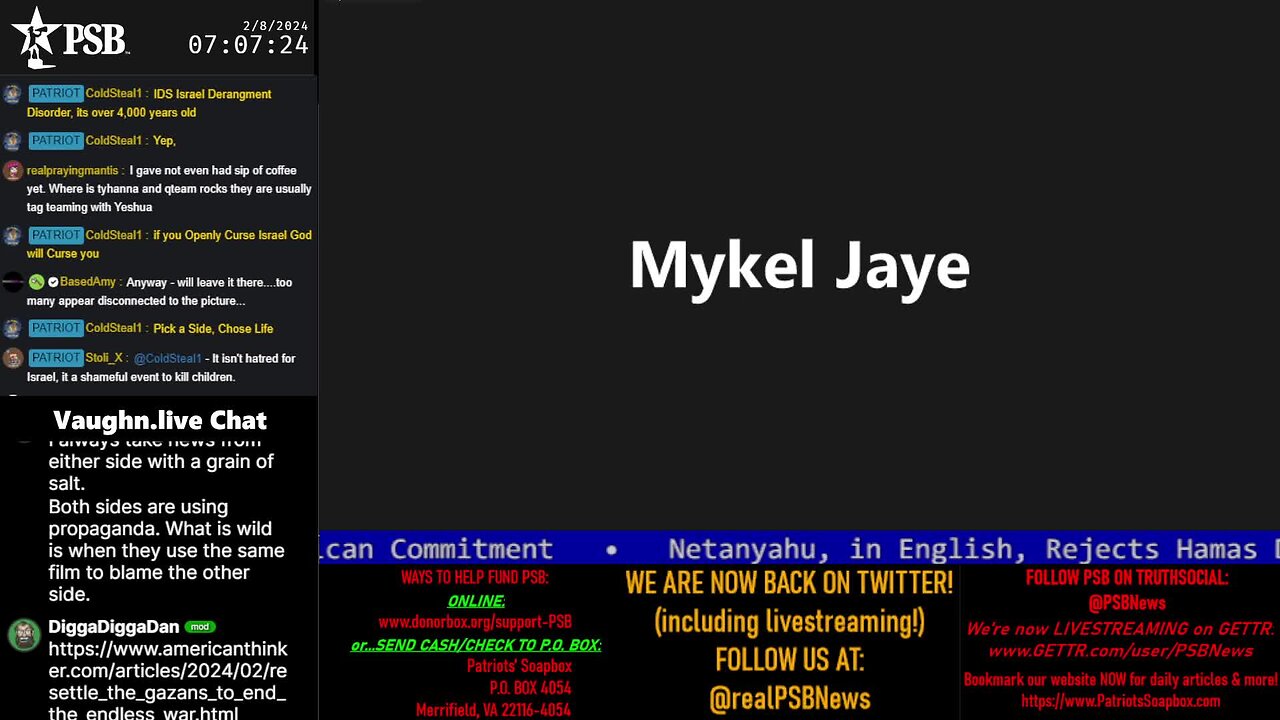 2024-02-08 07:00 EST - Patriots Soapbox AM: with MykelJaye, SkyeBreeze