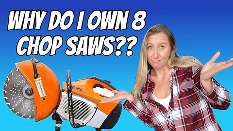 You're destroying your chop saw! Don't forget to do this! Stihl, Husqvarna, Makita maintenance