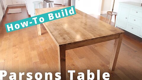 How To Build A Parsons Table Woodworking Project