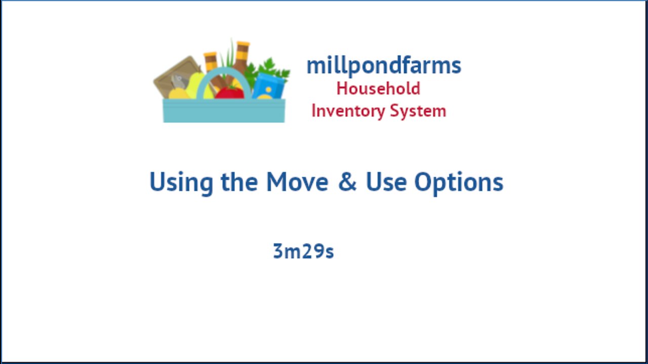 How to use the Move & Use Options