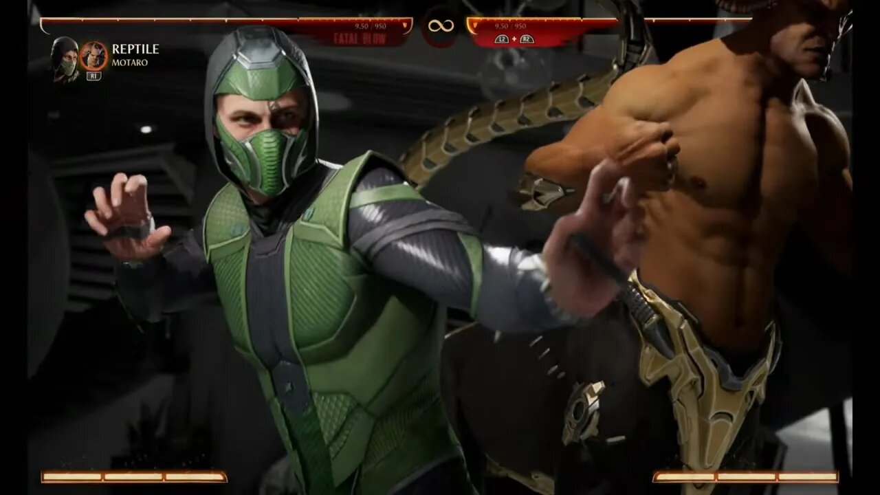 Mortal Kombat 1 2023 Reptile & Motaro Kameo Fatal Blow