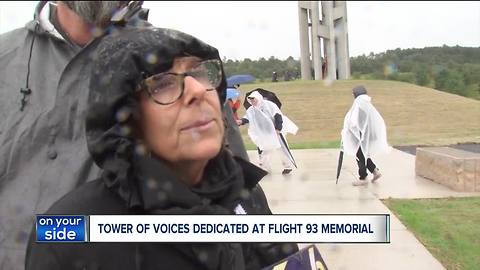 Tower of Voices dedicated at Flight 93 Memorial